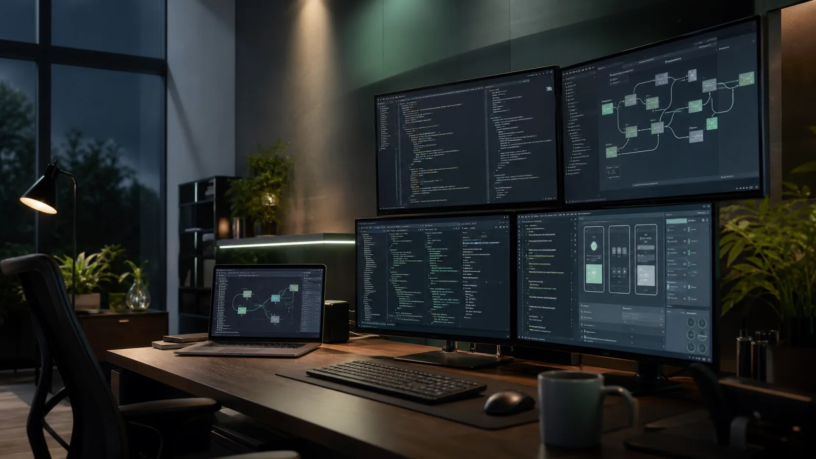 Custom ERP Web Application Development engineering workspace at Quality X