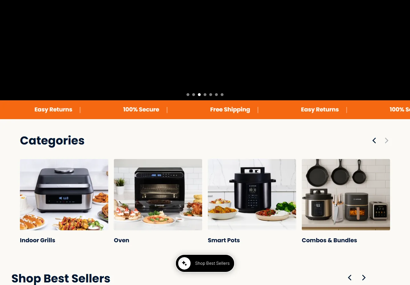 Nutricook World desktop website interface